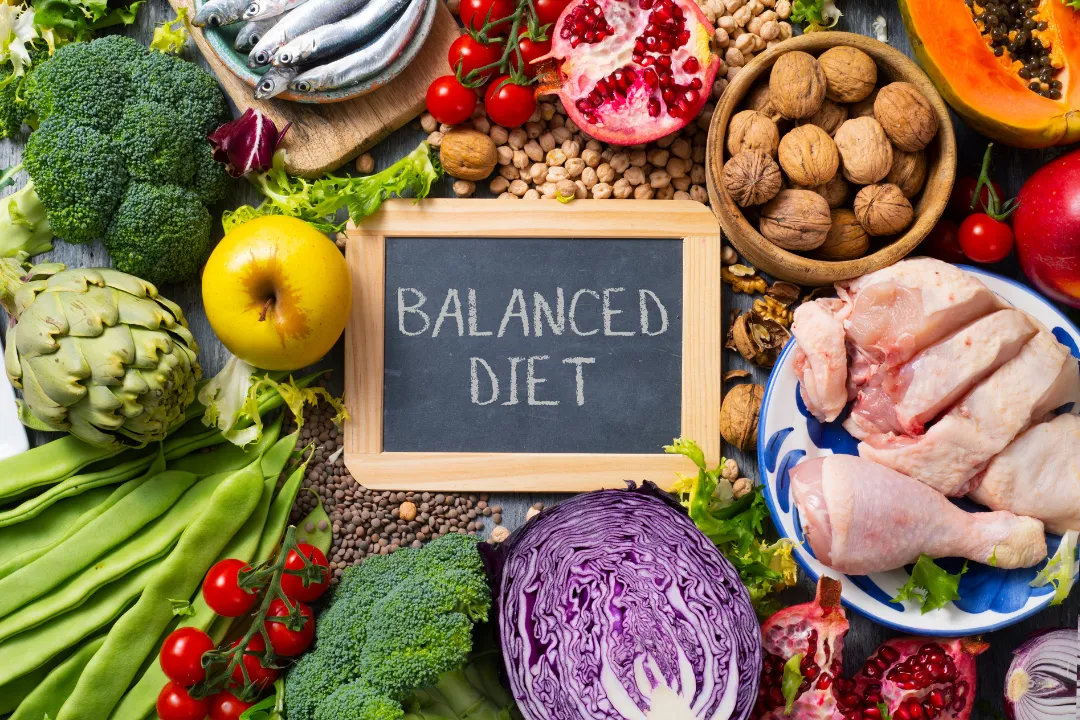 Planning a balanced diet is a good first step towards success for a healthy new year's resolution.