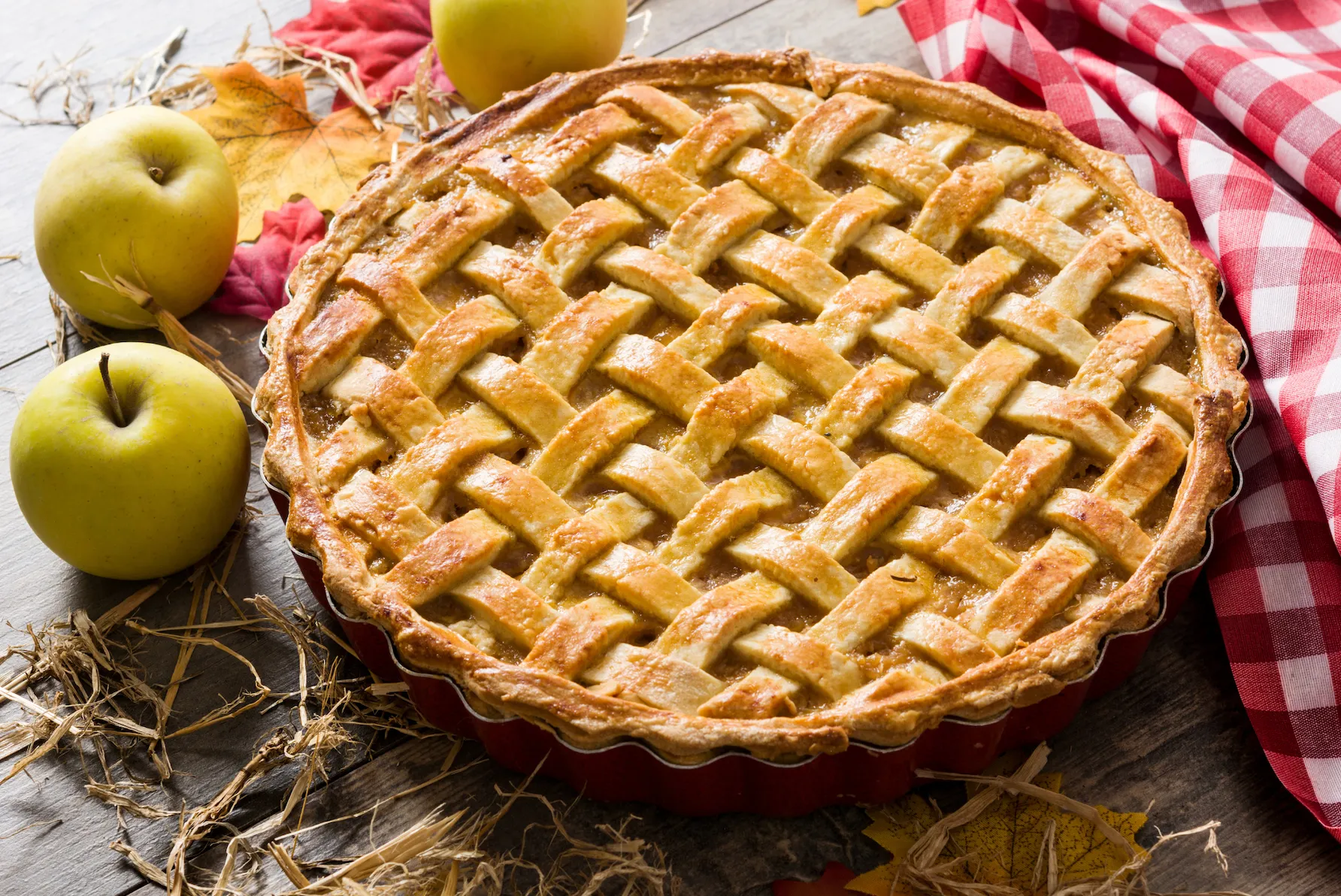 Apples make a lovely tart and provides it with a thickening agent.